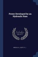 Power Developed By An Hydraulic Ram di W L BROCK edito da Lightning Source Uk Ltd