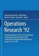 Operations Research '92 edito da Physica-Verlag HD