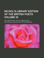 Library Edition Of The British Poets Vo di George Gilfillan edito da Rarebooksclub.com