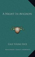 A Night in Avignon di Cale Young Rice edito da Kessinger Publishing