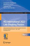 HCI International 2022 ¿ Late Breaking Posters edito da Springer Nature Switzerland