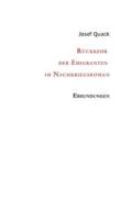 Rückkehr der Emigranten im Nachkriegsroman di Josef Quack edito da tredition