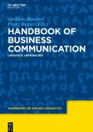 Handbook of Business Communication edito da de Gruyter Mouton