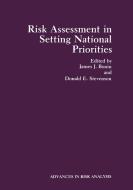 Risk Assessment in Setting National Priorities edito da Springer US
