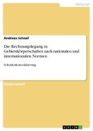 Die Rechnungslegung in Gebietskörperschaften nach nationalen und internationalen Normen di Andreas Schaaf edito da GRIN Publishing
