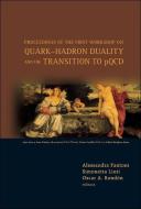 Quark-hadron Duality And The Transition To Pqcd - Proceedings Of The First Workshop di Fantoni Alessandra edito da World Scientific