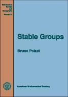 Stable Groups di Bruno Poizat edito da American Mathematical Society