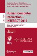 Human-Computer Interaction - INTERACT 2017 - Part III edito da Springer-Verlag GmbH