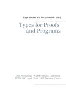 Types for Proofs and Programs edito da Books on Demand