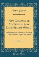 New Zealand, or Ao-Tea-Roa (the Long Bright World): Its Wealth and Resources, Scenery, Travel-Routes, Spas, and Sport (Classic Reprint) di James Cowan edito da Forgotten Books