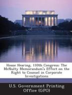 House Hearing, 110th Congress edito da Bibliogov