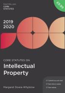 Core Statutes on Intellectual Property 2019-20 di Margaret Dowie-Whybrow edito da Macmillan Education UK