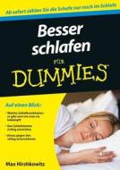 Besser Schlafen Fur Dummies di Max Hirshkowitz edito da Wiley-vch Verlag Gmbh