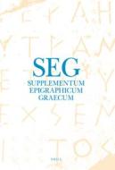 Supplementum Epigraphicum Graecum, Volume LIV (2004) edito da BRILL ACADEMIC PUB