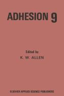 Adhesion 9 edito da Springer Netherlands