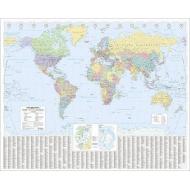 The "times" World Wall Laminated Map edito da Harpercollins Publishers