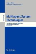 Multiagent System Technologies edito da Springer-Verlag GmbH