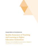 Quality Assurance of Teaching and Learning in Higher Education Institutions di Dr. Solveig Randhahn, Frank Niedermeier edito da tredition