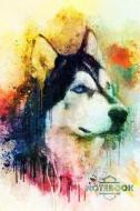 Notebook: Dog Painted Husky Lined Paper Blank Pages (Journal, Diary) di Cheryl Francis edito da LIGHTNING SOURCE INC