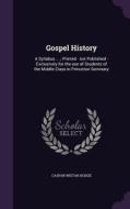 Gospel History di Caspar Wistar Hodge edito da Palala Press