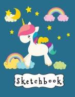 Sketchbook: Cute White Unicorn & Rainbow on Blue Background, Large Blank Sketchbook for Girls, 110 Pages, 8.5 X 11, for Drawing, S di Pinkcrushed Sketchbooks, Pinkcrushed Notebooks, Mybirthdaygift Books edito da Createspace Independent Publishing Platform