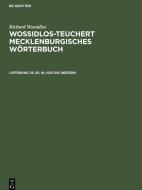 Wossidlos-Teuchert Mecklenburgisches Wörterbuch, Lieferung 26 (III, 8), Hus bis insüern di Richard Wossidlos edito da De Gruyter