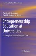 Entrepreneurship Education at Universities edito da Springer International Publishing