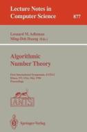Algorithmic Number Theory edito da Springer Berlin Heidelberg