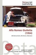 Alfa Romeo Giulietta (1954) edito da Betascript Publishing
