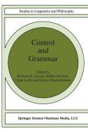 Control and Grammar edito da Springer Netherlands
