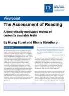 The Assessment Of Reading di Morag Stuart, Rhona Stainthorp edito da Institute Of Education