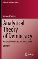 Analytical Theory of Democracy di Andranik Tangian edito da Springer International Publishing