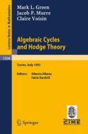 Algebraic Cycles and Hodge Theory di Mark L. Green, Jacob P. Murre, Claire Voisin edito da Springer Berlin Heidelberg