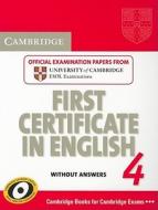 Cambridge First Certificate In English 4 For Updated Exam Student\'s Book Without Answers di Cambridge ESOL edito da Cambridge University Press