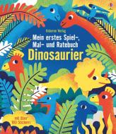 Mein erstes Spiel-, Mal- und Ratebuch: Dinosaurier di Rebecca Gilpin edito da Usborne Verlag