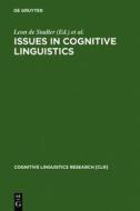 Issues in Cognitive Linguistics: 1993 Proceedings of the International Cognitive Linguistics Conference edito da Walter de Gruyter