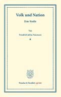 Volk und Nation di Friedrich Julius Neumann edito da Duncker & Humblot