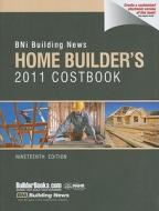 BNI Home Builder's Costbook edito da BNI Publications