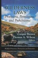 Wilderness Laws edito da Nova Science Publishers Inc