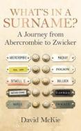 What's in a Surname?: A Journey from Abercrombie to Zwicker di David McKie edito da Random House Books