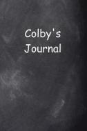 Colby Personalized Name Journal Custom Name Gift Idea Colby: (notebook, Diary, Blank Book) di Distinctive Journals edito da Createspace Independent Publishing Platform