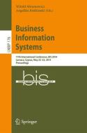 Business Information Systems edito da Springer International Publishing