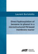 Direct hydroxylation of benzene to phenol in a microstructured Pd-based membrane reactor di Laurent Bortolotto edito da Karlsruher Institut für Technologie