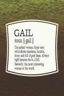 Gail Noun [ Gail ] the Perfect Woman Super Sexy with Infinite Charisma, Funny and Full of Good Ideas. Always Right Becau di Day Writing Journals edito da INDEPENDENTLY PUBLISHED