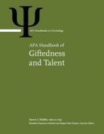 APA Handbook of Giftedness and Talent edito da AMER PSYCHOLOGICAL ASSN
