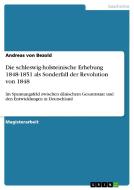 Die schleswig-holsteinische Erhebung 1848-1851 als Sonderfall der Revolution von 1848 di Andreas von Bezold edito da GRIN Verlag