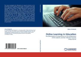 Online Learning in Education di Safaa Al-hebaishi edito da LAP Lambert Acad. Publ.