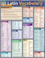 Latin Vocabulary Laminate Reference Chart edito da Barcharts