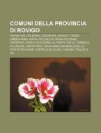 Comuni Della Provincia Di Rovigo: Ariano di Fonte Wikipedia edito da Books LLC, Wiki Series
