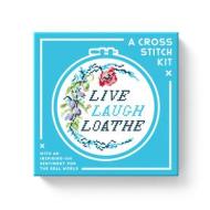 Live Laugh Loathe Cross Stitch Kit di Brass Monkey, Galison edito da Galison